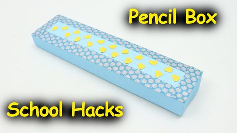 Handmade Pencil Box / Paper School Project / Easy Origami Craft Ideas / DIY School Hacks. Paper Pencil Box / How to Make a Paper Pencil Box / EzzyCraftsDIY Diy School, Paper Pencil, Easy Origami, Pencil Box, Box Paper, Origami Crafts Diy, Pencil Boxes, School Project, Origami Easy