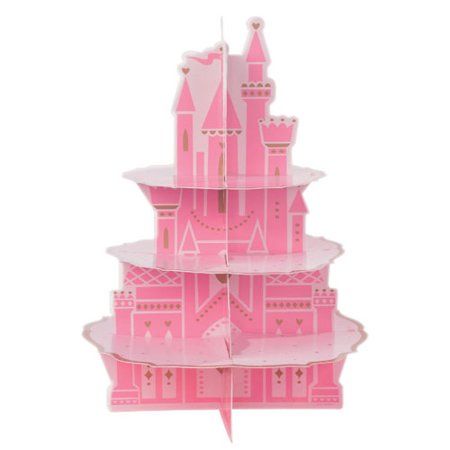 Castle Cupcakes, Disney Internship, Disney Princess Party Supplies, Castle Birthday Party, Sleeping Beauty Party, First Disney Princess, Disney Princess Castle, Castle Party, Treat Stand