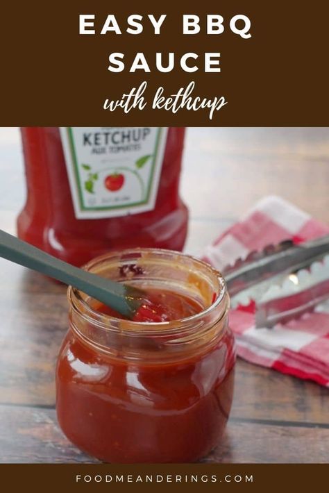 Ketchup Bbq Sauce Easy, Ketchup Based Bbq Sauce, Bbq Sauce With Ketchup, Easy Barbecue Sauce, Chicken Quarter Recipes, Fruit Salsa Recipe, Easy Bbq Sauce, Bbq Sauce Homemade Easy, Make Bbq Sauce