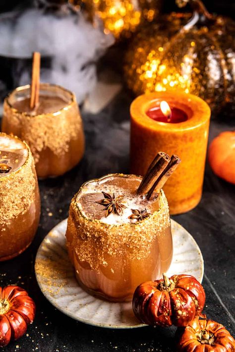 Ginger Beer Drinks, Cinnamon Sugar Recipes, Half Baked Harvest Recipes, Honey Simple Syrup, Butter Icing, Harvest Recipes, Pumpkin Butter, Honey Syrup, Half Baked