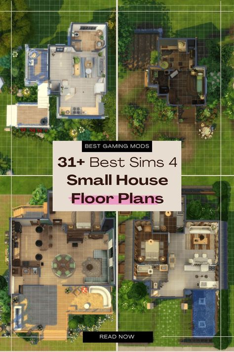 Small House Layout Tiny Home Sims 4 Floor Plan, Layout Bedroom Small, Small House Sims 4 Floor Plans, House Layout Cottage, Sims 4 Floor Plans Layout 30x20, Sims 4 Tiny Home Floor Plan, Sims Tiny House Floor Plans, Sims 4 Floorplan Starter Home, Sims 4 Floorplan Small House