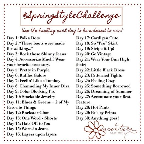 Styling Hacks, Fashion Challenge, April Challenge, Mom Goals, Monthly Challenge, Dot Day, Makeup Challenges, Creative Drawing Prompts, Outfit Challenge