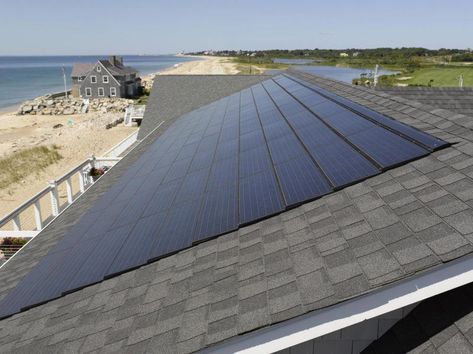 Five solar roof shingles that aren’t from Tesla | Ars Technica #solarpanels,solarenergy,solarpower,solargenerator,solarpanelkits,solarwaterheater,solarshingles,solarcell,solarpowersystem,solarpanelinstallation,solarsolutions,solarenergysystem,solarenergygeneration Solar Roof Shingles, Solar Shingles, Solar Roof Tiles, Solar Power Panels, Solar Design, Monocrystalline Solar Panels, Solar Solutions, Solar Energy Panels, Solar Roof