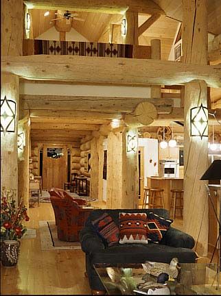 Practical Lighting Tips for Log Homes | Illuminating Your Log Home--Good tips for Tiny Houses as well. Cabin Lighting Fixtures, Comfort Ideas, Diy Industrial Lighting, Dining Room Paint Colors, Log Home Living, Log Home Interiors, Rustic Homes, Log Wall, Cabin Kitchen