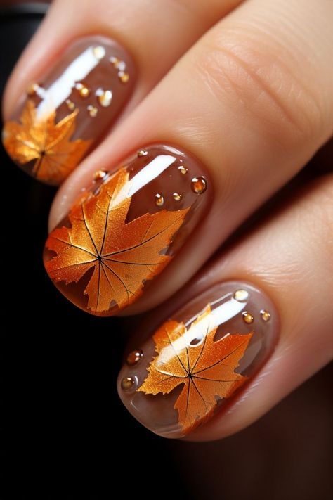 Thanksgiving Nail Designs, Nails Autumn, Thanksgiving Nail Art, Cute Nails For Fall, Short Nails Art, Thanksgiving Nails, Trendy Nail Design, Nagel Inspo, Fall Nail Art