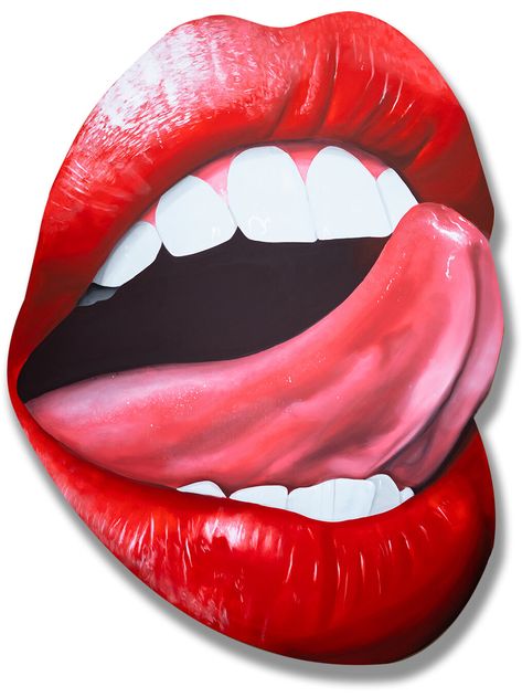 Lip Service — Jeremy Biggers Red And White Graphic Design, Lips Reference, White Graphic Design, Small Restaurant Design, Pin Up Tattoos, Hot Lips, Lip Service, Doodle Art Designs, Graphic Design Fun