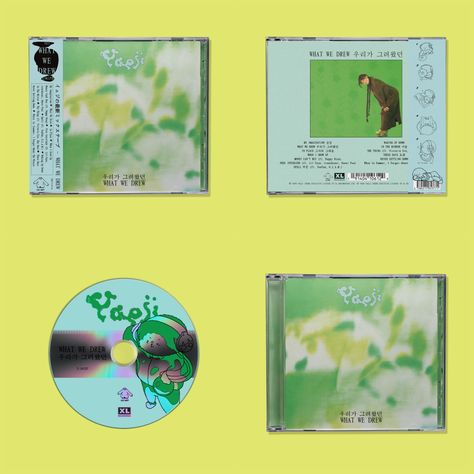 Green Magazine Cover, Cd Packaging Design, Visual Journals, Cd Cover Design, Fun Graphics, Cd Design, 타이포그래피 포스터 디자인, Album Art Design, Pochette Album