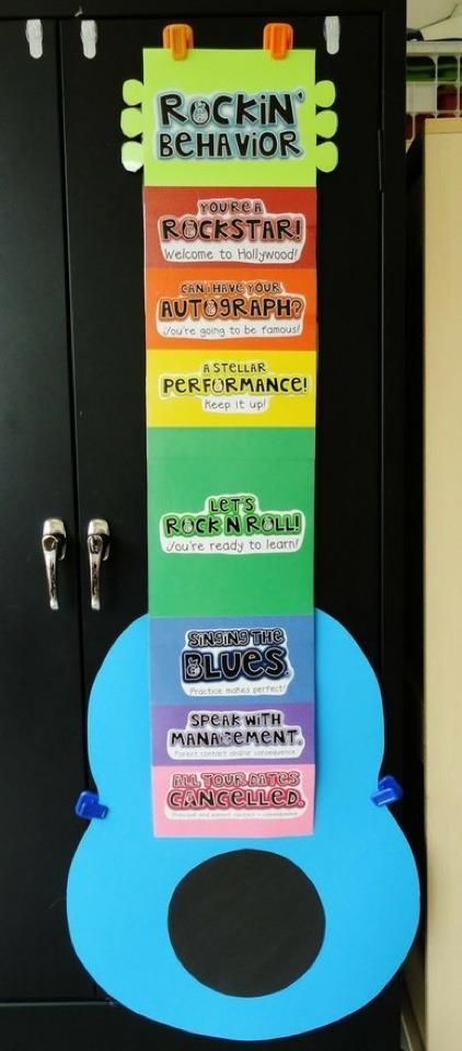 behavior charts for elementary students | Thanks to my Learning Director Laura for passing this along! Clip Chart, Classroom Behavior Management, Behaviour Chart, Classroom Behavior, Classroom Fun, Guitar Hero, Elementary Music, Music Classroom, Traffic Light