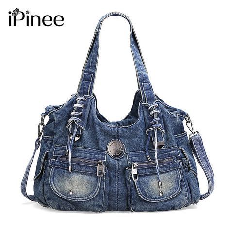 Mochila Jeans, Blue Jean Purses, Diy Sy, Jean Purse, Hobo Tote Bag, Aesthetic Bags, Bag Y2k, Denim Handbags, Denim Purse