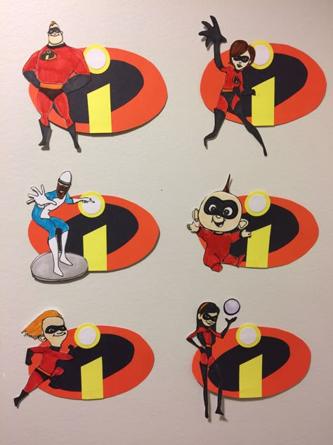 6/22/2018 Incredibles Door Decs (Original Set) for 2nd floor of the Cougar Residence Hall at Kean The Incredibles Classroom Theme, Incredibles Door Decorations Classroom, Attendance Interventions, Disney Door Decs, Ra Door Dec Ideas, Ra Decorations, Door Decorations College, Door Dec Ideas, Disney Themed Classroom