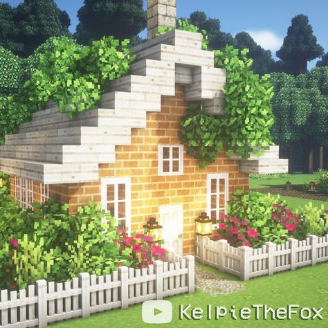 Check out my YouTube tutorial for this aesthetic cottagecore build and get all the mod and resource pack info! 🍓🌿✨ #cottagecoreminecraft #cottagecore #fairycore #fairytale #fairycottage #cottage #minecraftcottage #minecraftaesthetic #aesthetic #aestheticminecraft #vibey #minecraft #fairytail #fairy #fairyminecraft Casas Aesthetic Minecraft, Cottagecore Minecraft Aesthetic, Aesthetic House Minecraft, Aesthetic Minecraft Builds, Description Ideas, Minecraft Cottagecore, Minecraft Underground, Minecraft Building Guide, Minecraft Garden