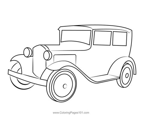 Antique Ford Coloring Page Old Car Drawing Easy, Car Coloring Pages For Kids, Cars Printable, Car Drawing Easy, Car Coloring Pages, Cars Coloring, Carros Vintage, Cars Coloring Pages, Wood Project