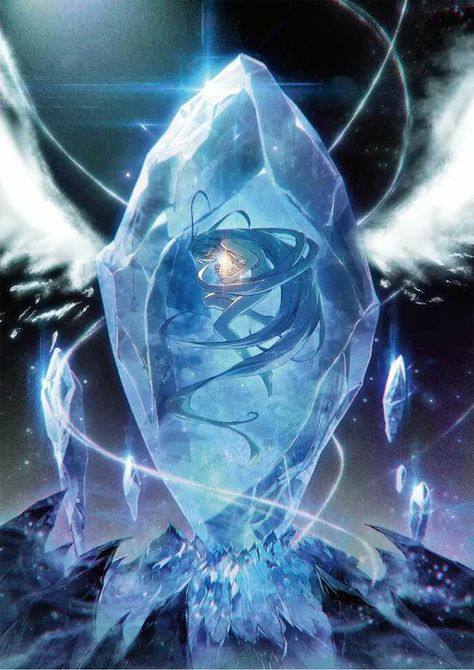 Ava is stuck in a crystal and it has been 75 years since she last stepped out of it in order to protect her brother Add. Ice Magic Art, Magic Crystal Art, Ice Magic, 다크 판타지, Soul Land, Ten Thousand, Fantasy Concept Art, 판타지 아트, An Egg