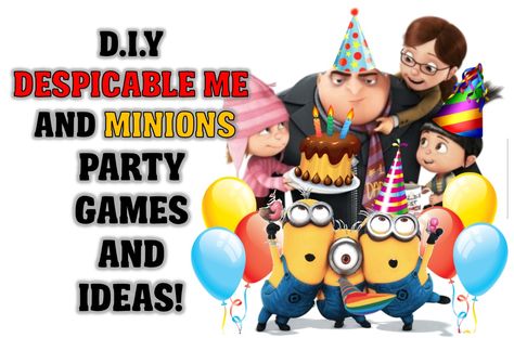 Awesome DIY minion party game ideas for the parents looking to create a unforgettable theme party for their child's special day Diy Minion Party, Minion Party Games, Minion Games, Its So Fluffy, Minions Kids, Party Game Ideas, Diy Minions, Minion Theme, Twin Birthday Parties