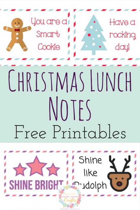 Give your kids a cute and sweet printable Christmas lunch note this year and it's free! #FreePrintable #Printable #Christmasforkids #ChristmasPrintable #LunchBoxNotes #lUnchBoxNotesforKids #kids Christmas Lunch Notes, Christmas Lunch Box Notes, Printable Lunch Notes, Notes For Kids Lunches, Teacher Lunches, Lunchbox Notes For Kids, Christmas Activity Book, Lunchbox Notes, Sweet Sayings