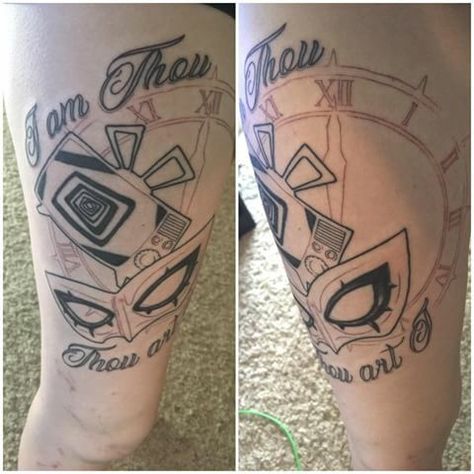 Persona 3, 4, and 5 tattoo Persona 3 Tattoo Ideas, Persona 4 Tattoo, Persona 5 Tattoo Ideas, Persona Tattoo Ideas, Persona 3 Tattoo, Persona 5 Tattoo, Persona Tattoo, Tv Tattoo, 5 Tattoo