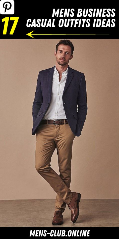 2023 Trend Forecast: Men’s Business Casual Outfits - Work Attire for Every Season - mens-club.online Men’s Dress Attire, Men’s Business Casual Style, Business Man Outfit Smart Casual, Mens Smart Business Attire, Mens Bussines Outfits, Men’s Business Causal Outfits, Business Outfits Men Work Attire, Men Fall Outfits Business Casual, Men’s Casual Looks