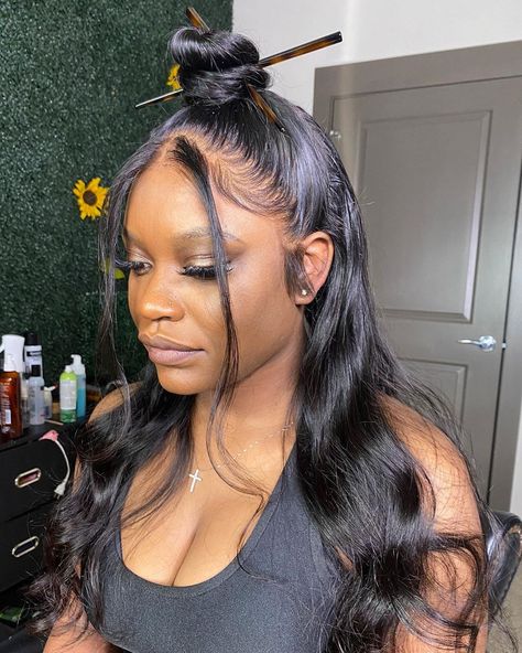 Chop Stick Hairstyles Black Women, Vixen Sew In, Eva Hair, Wigs Body Wave, Ig Baddies, Chop Sticks, Hair Due, Hair Techniques, Sew Ins