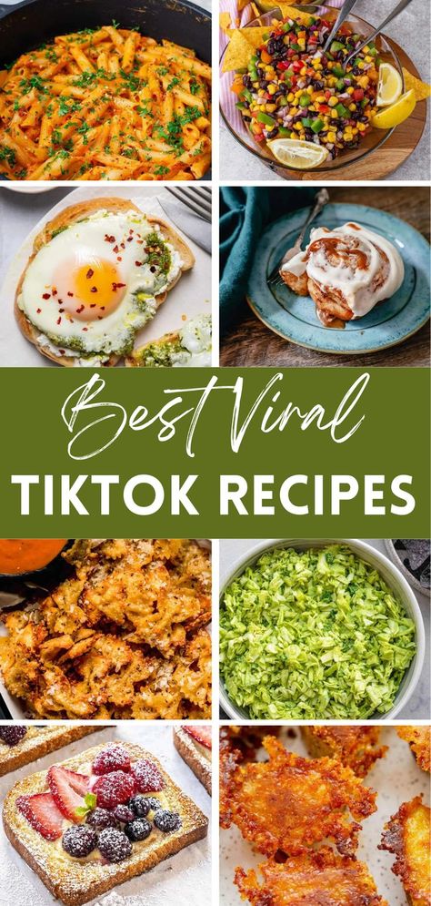 Best Viral TikTok Recipes You Need to Try Try New Recipes, Viral Recipes Tiktok, Healthy International Recipes, Tik Tok Viral Recipes, Tiktok Viral Recipes, Viral Pasta Recipe, New Meals To Try, Viral Tiktok Food Recipes, Tiktok Dinner Recipes