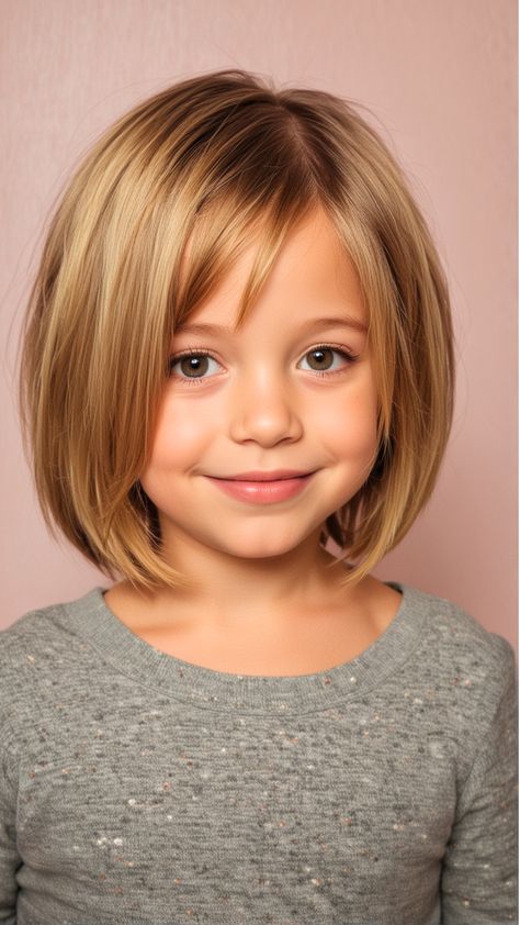 34 Easy Little Girl Hairstyles - Stylish Hair Ideas Kids Shoulder Length Haircut, Toddler Hairdos, Kids Bangs Hair, Girls Short Haircut Kids, Baby Cut Hairstyle, Toddler Haircut, Kids Girl Haircuts, Kids Short Haircuts, Girls Haircuts