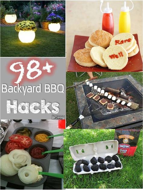 98 backyard BBQ hacks! You will want to save these! Pin it so you don't lose it. #DoUsAFlavor #sp Picnic Parties, Backyard Bbq Party, Bbq Hacks, Bbq Picnic, Grilling Tips, Health Desserts, Backyard Barbecue, Bbq Party, Summer Bbq