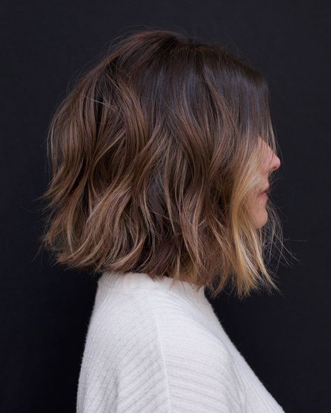 Bob Cut, Shoulder Length, Wavy Hair, Bob Hairstyles, Balayage, The Back, Short Hair, Bangs, Hairstyles