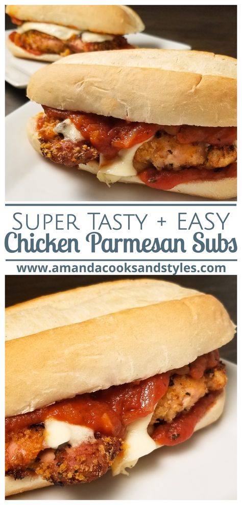 Chicken Parmesan Sandwich, Sub Sandwich, Sandwhich Recipes, Best Sandwich Recipes, Chicken Sandwich Recipes, Sub Sandwiches, Lost 100 Pounds, Chicken Dishes Recipes, Chicken Parmesan