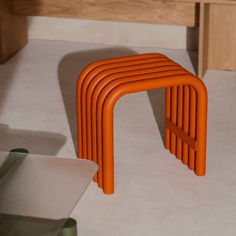 Neotenic Design, Steel Stool, Norm Architects, Steel Design, Orange Peel, Steel Construction, The Cool, Living Room Office, New Furniture