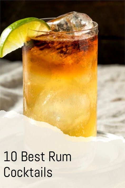 Whether you’re looking for ways to use rum you already have or planning a tropical-themed party, the most popular rum cocktails are real crowd-pleasers. Though many of these cocktails highlight sweet elements, there are some options for those without much of a sweet tooth. Some of these drinks require more preparation than others, but no matter your bartending skill level, you’ll find a great option here! Rum Brunch Cocktail, Popular Mixed Drinks Cocktail Recipes, Easy Rum Cocktails Recipes, Mixed Rum Drinks, Cocktail Rum Recipes, Most Popular Cocktail Recipes, Rum Wedding Cocktails, Rum Mixed Drinks Recipes, Drinks With Rum Easy