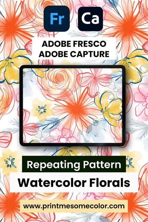 Adobe Fresco Watercolor, Adobe Capture, Procreate Tutorials, Procreate Ipad Tutorials, Ipad Pro Art, Adobe Software, Pro Art, Adobe Photoshop Tutorial, Ipad Tutorials