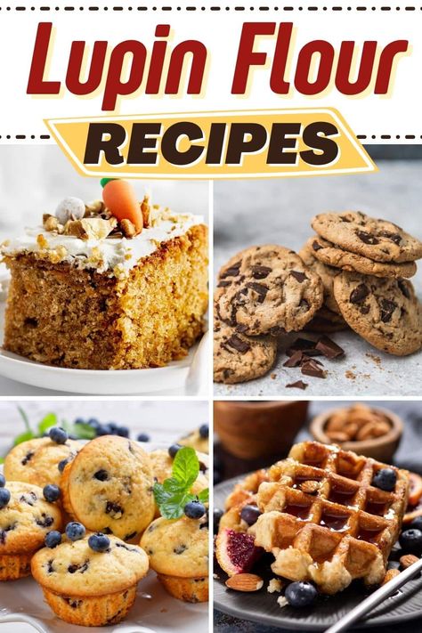 Packed with plant-based protein and lots of fiber, these lupin flour recipes are a keto dieter's dream come true. Enjoy cookies, brownies, cakes, and more! Lupin Flour Recipes, Lupin Flour, Low Fat Low Carb, Boiled Egg Diet Plan, Cookies Brownies, Low Carb Low Sugar, Best Low Carb Recipes, Low Carb Eating, Low Carb Dinner Recipes