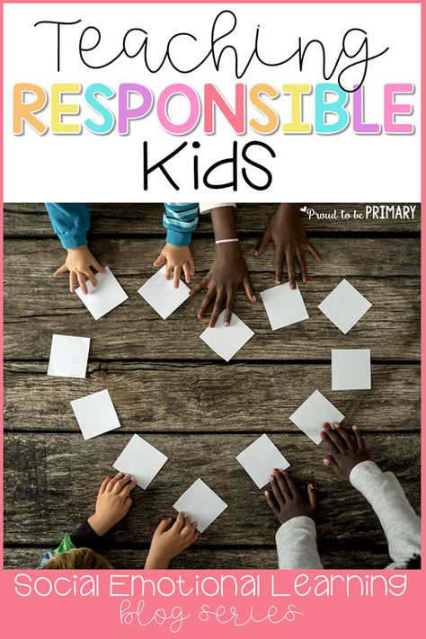 Ideas for teaching responsibility in the classroom. Simple, yet effective social responsibility strategies you can try today to teach kids to be more responsible, make good choices and set attainable goals. #responsibility #classroommanagement #charactereducation #socialskills #socialresponsibility #socialemotionallearning #teachingresponsibility #responsibilityactivities #teacherfreebie Responsibility Assembly Ideas, Responsibility Activities For Preschool, Making Good Choices Activities For Kids, Responsible Decision Making Activities, Responsibility Activities For Kids, Responsibility Activities, Responsibility Lessons, Decision Making Activities, Attainable Goals