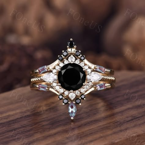 Black band engagement ring