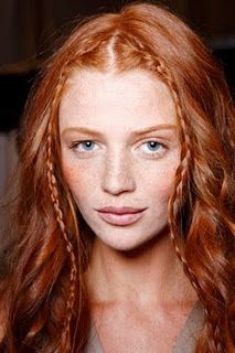 #Redhead Ginger Person, Ginger Hairstyles, Tan Ginger, Light Copper Hair, Red Hair Doll, Cintia Dicker, Flot Makeup, Freckles Girl, Front Braids