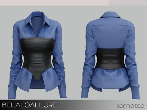 Corset Over Shirt, Lotes The Sims 4, Die Sims 4, Sims 4 Download, Sims 4 Game Mods, Sims 4 Expansions, Sims 4 Cc Folder, Sims 4 Dresses, Sims 4 Characters