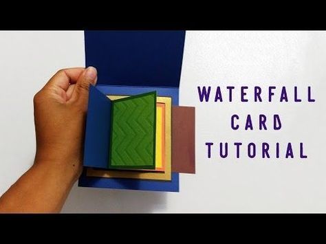 Hello! Welcome back to another tutorial by Paper Chaser TO. Today we'll be learning how to make a Waterfall card . Waterfall Cards Tutorial Step By Step, Waterfall Card Template, Diy Waterfall, Waterfall Card, Template Youtube, Slider Cards, Box Cards, Big Photo, Interactive Cards