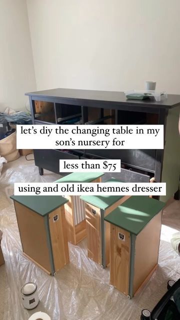 Ikea Hemnes Shelf, Painting Hemnes Furniture, Paint Hemnes Dresser, Painted Hemnes Dresser, Ikea Chalk Paint, Hemnes Painted, Painted Hemnes, Dresser Under Window, Ikea Hemnes Diy