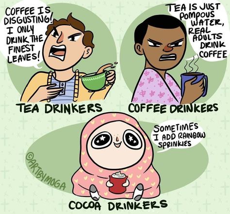 🐸☕️ Coffee Drinker, Online Comics, Bd Comics, Me Anime, Tea Drinkers, Rainbow Sprinkles, Coffee Drinkers, Memes Humor, Komik Internet Fenomenleri