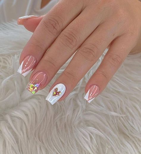 Uñas_fm en Instagram: “Te gustan???😍💅🥰 Para información de nuestros productos escríbenos al WhatsApp 04143511042 #uñas #uñasacrilicas #uñasdecoradas #uñasdegel…” Milky Nails, Work Nails, Nail Art Designs Videos, Short Acrylic Nails Designs, Pink Nail, Girls Nails, Coffin Nails Designs, Short Acrylic Nails, Best Acrylic Nails