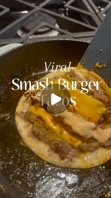 Brandi Lala Heath on Instagram: "The question is? Which one do you like more? SMASH BURGER TACOS is a viral trend that I can’t believe took me so long to try!!!! This is one you definitely want to SAVE and try for your next TACO night!!!

🌟Watch the video to see how easy they are to make!!
1. In a cast iron skillet, add butter, olive oil, and onions. Cook until onions are fully caramelized. Then remove onto a plate with a paper towel.
2. While the onions are cooking, mix all the of ingredients together for the sauce and set aside.
3. Making your patties. Add ground meat smashed onto your tortilla, sprinkle smash burger seasoning, and drizzle some mustard on top.
4. Once onions are removed, wipe clean some of the grease, but leave a little so the tortilla doesn’t stick. Place your pattie f Skillet Smash Burgers, Burger Tortilla Smash, Smashed Burgers On Tortillas, Taco Smash Burgers Tortilla, Smash Taco Burger, Tortilla Burger Smash, Tortilla Smash Burger, Smash Burger Seasoning, Taco Cheeseburger