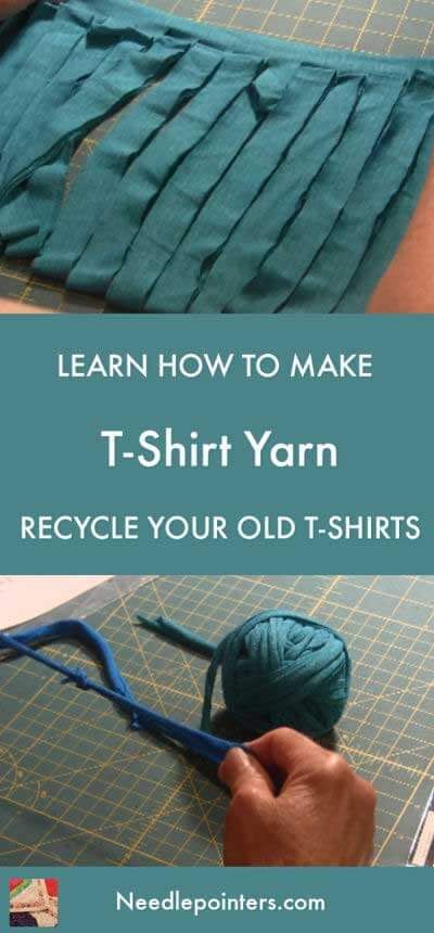 Learn how to make T-Shirt yarn for crochet Gamle T Shirts, Joining Yarn, Yarn Tutorials, Yarn For Crochet, Rug Tutorial, Crochet T Shirts, Tshirt Crafts, Fabric Yarn, Old T Shirts