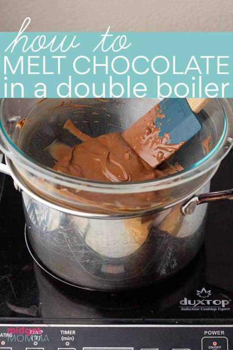 Double Boiler Chocolate, Melt Chocolate For Dipping, How To Melt Chocolate, Milk Chocolate Recipes, Chocolate Melting, Melting White Chocolate, Chocolate Candy Molds, Almond Bark, Chocolate Candy Bar