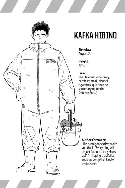 Kaiju No 8 Character Design, Kafka Hibino Kaiju No 8, Kaiju No 8 Characters, Kafka Hibino Manga, Kaiju No 8 Kafka Hibino, Kafka Kaiju No 8, Kaiju No 8 Kafka, Kaiju No 8 Manga, Kafka Hibino