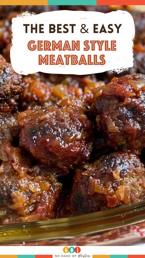 Beef Party Dishes, Using Meatballs In Recipes, All Beef Meatball Recipes, Things To Do With Meatballs, German Meatballs Recipes, German Christmas Food Dinner, Amish Meatballs, What To Do With Frozen Meatballs, German Crockpot Recipes