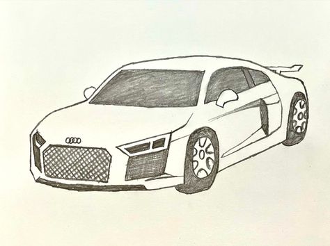 Hello everyone! In this YouTube video, we will learn how to draw an Audi car step by step. Whether you're a fan of Audi cars or looking to learn the art of car drawing, this tutorial is perfect for you. To create this drawing, we will need a few simple materials. First, grab a sheet of paper or a sketchbook and a pencil. Then, you can use a black pen or a fine-tip marker to outline the car's features. #cardrawing #çizim #drawing Drawing Ideas Easy Car, Drawing Cars Sketches, Cool Drawings For Boys, Audi Car Drawing, Easy Drawings Car, Cool Car Drawings Easy, Toy Car Drawing, Car Outline Drawing, Step By Step Car Drawing