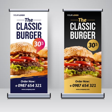 Burger Shop Rollup banner design How is it? If you need please Feel free to contact. Print Ready file with editable source file Price: $10 Feel free to contact: 📞 01836707400 📧 digitalexpert201@gmail.com #Rollup_Banner #rollupbanner #flyer Design #greetingcards #flyer #graphicdesign #graphicdesigner #stationary #businesscards #printdesign #business #event #eventmanagement #parvezdesigns #parvez_designs #graphicdesign #art #print #design #burger_shop #burger #fast_food #food_design Poster Design App, Standing Banner Design, Rollup Banner Design, Burger Shop, Standee Design, Bunting Design, Creative Typography Design, Rollup Banner, Banner Design Inspiration