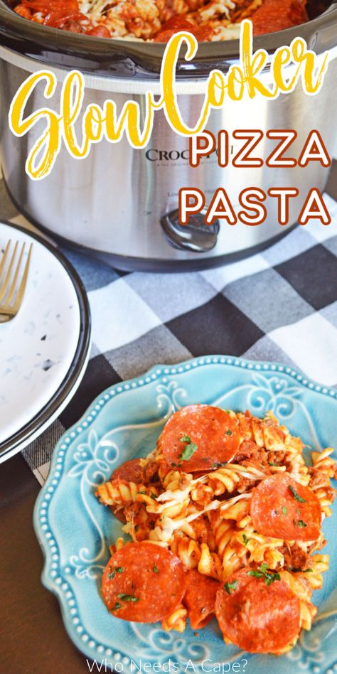 Pizza Pasta Crockpot Recipe, Crockpot Uncooked Pasta Recipes, Easy Crockpot Meals To Feed A Crowd, Crock Pot Pizza Pasta, Pasta For A Crowd Crockpot, Crock Pot Ideas For A Crowd, Crockpot Main Dish For A Crowd, Crockpot Recipes To Feed A Crowd, Pasta Dishes Crockpot