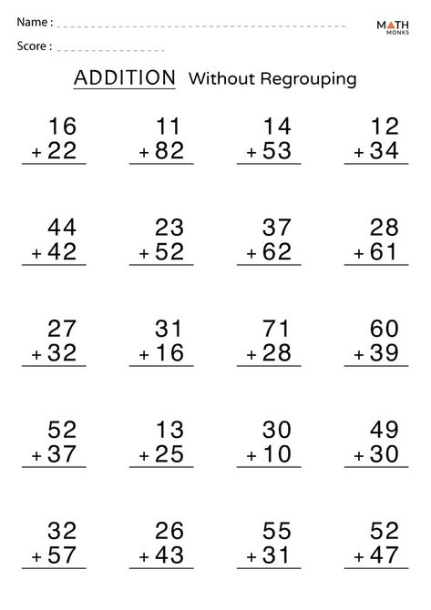 Addition Without Regrouping Worksheets with Answer Key Second Class Maths Worksheets, Grade 1 Math Addition Worksheet, Class 1 Addition Worksheet, Math Worksheet Class 1, Free Printable Addition Worksheets, Grade 2 Worksheets Math, Addition Grade 2 Activities, Maths Class 1 Worksheet, Addition For Grade 1 Worksheets