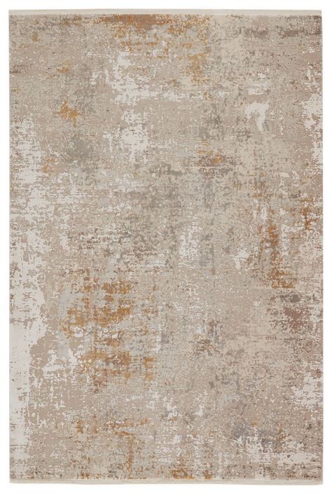 Jaipur Living Henson Abstract Gray/ Gold Area Rug (5'X8') - Jaipur Living RUG149795 The Lavigne collection boasts the impression of an heirloom silk rug, achieved with the innovative technique of the two-million-point power-loomed quality. With high-definition detail and a soft, luxurious hand, the richly textured Henson rug showcases a modern abstract design in a gold, gray, and white colorway. The lustrous, high-low pile of this rug is crafted of inviting viscose and acrylic and is perfect for Lavish Bedroom, Gold Runner, Gold Area Rug, Carpet Texture, Jaipur Rugs, Girly Wall Art, Jaipur Living, Rug Texture, Gold Rug