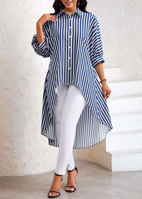 Stiching Styles, Shirt Collar Blouse, Cotton Suit Designs, Blouses Vintage, Trendy Tops For Women, Evening Dresses Plus Size, Ladies Tops, Latest African Fashion Dresses, Stylish Dress Designs